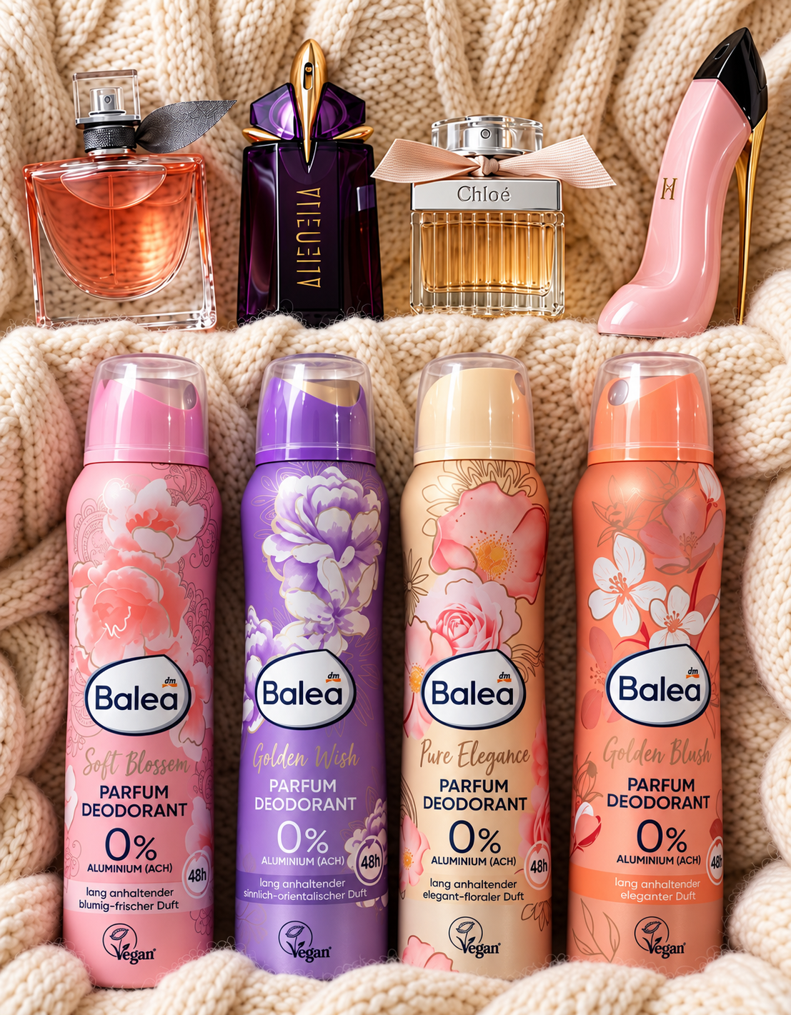 Déodorants parfumés Balea –