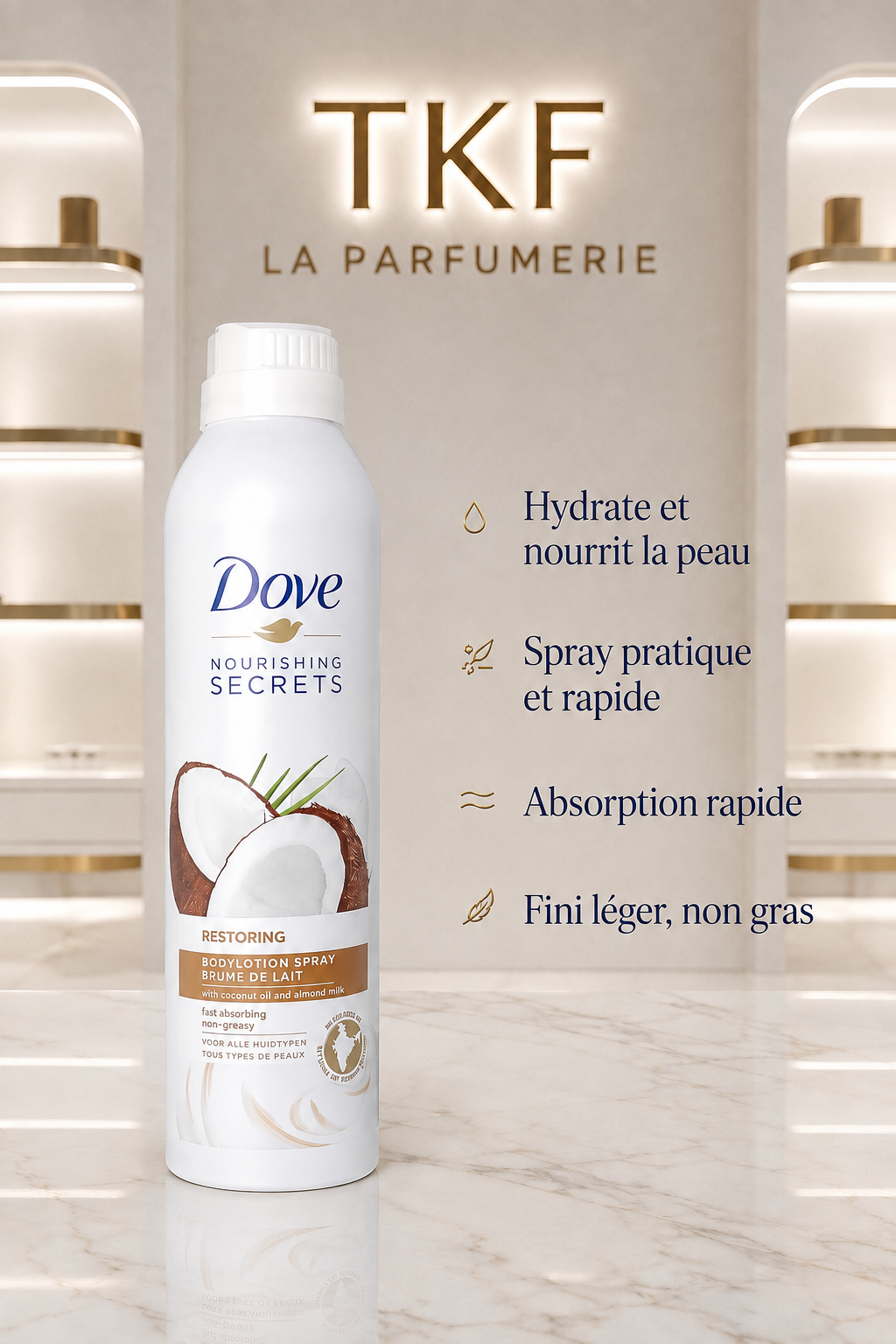 Dove Brume de lait corps Coco & Amande