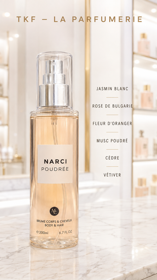 Narci Poudrée – Brume Parfumée Corps & Cheveu