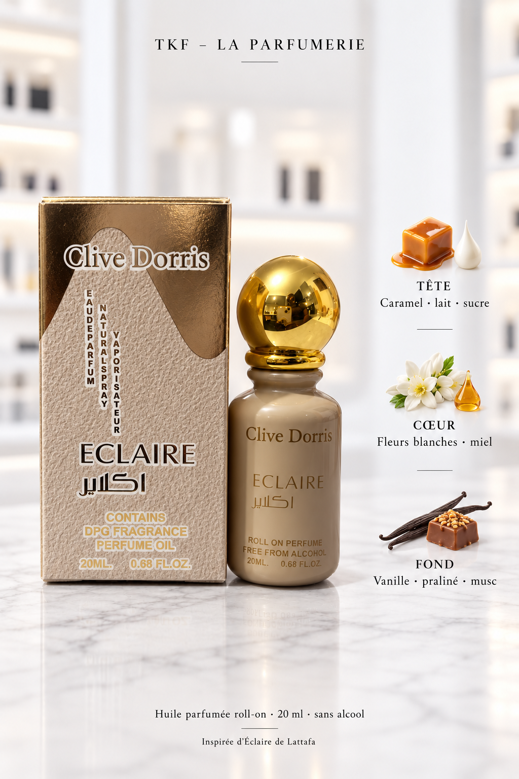 Huiles parfumées roll-on Clive Dorris – 20 ml