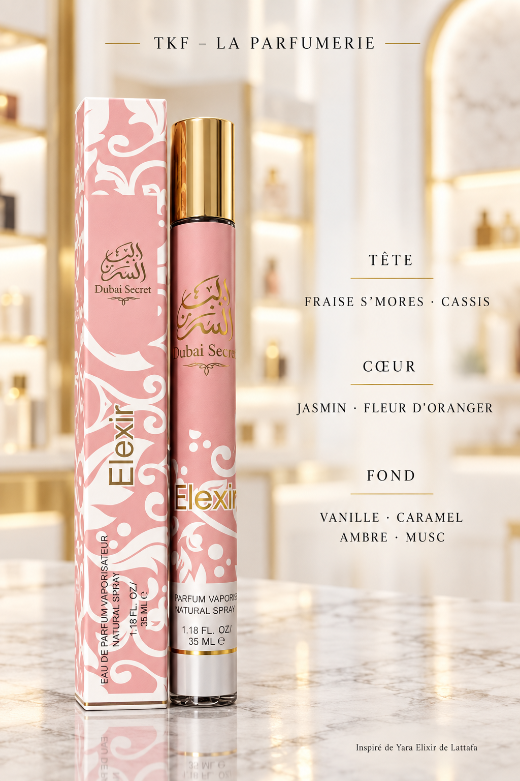Les vaporisateurs de sac 35ml
