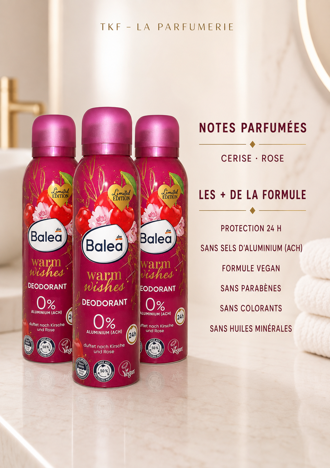 Déodorants parfumés Balea –