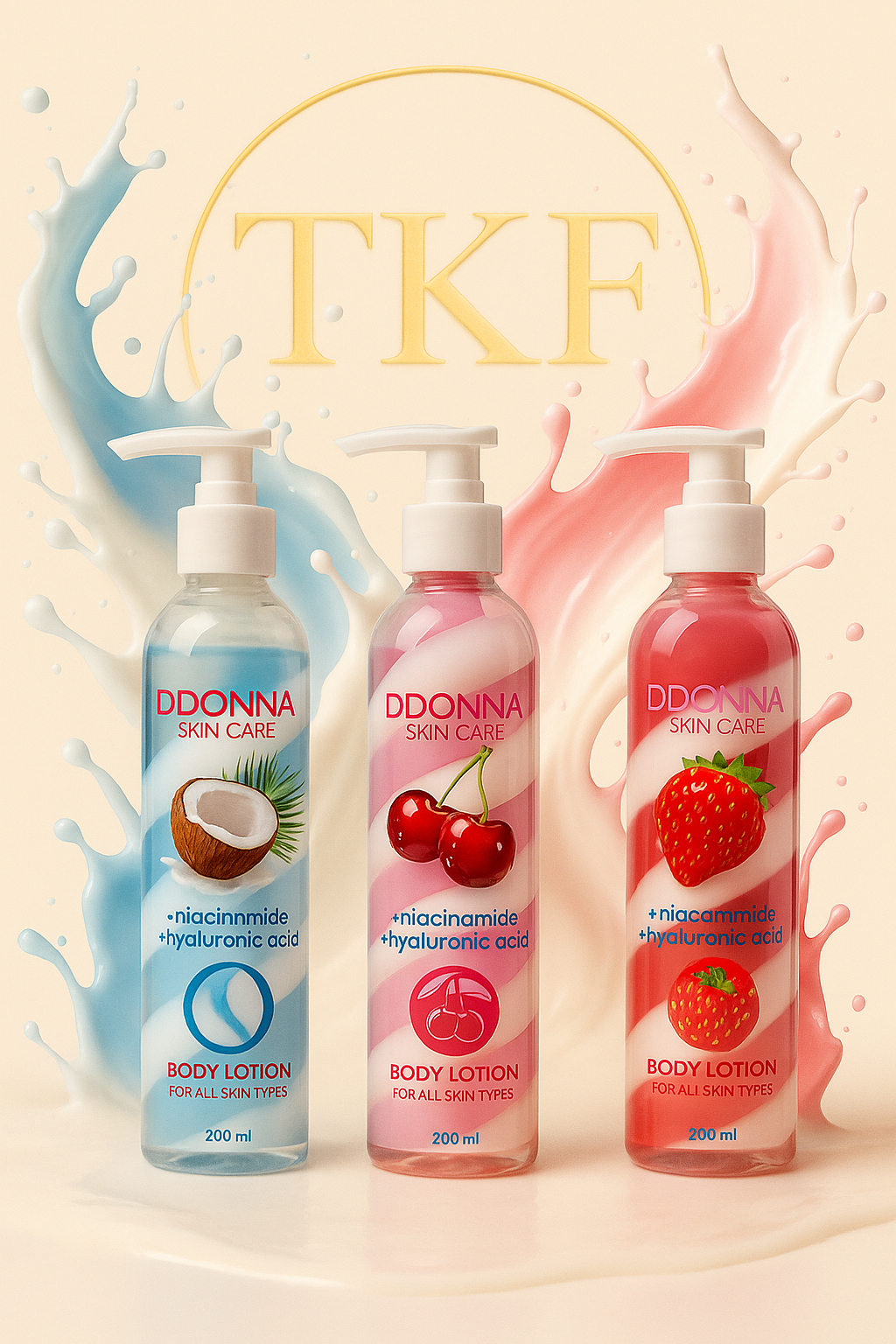 Lait pour le corps Fraise Chantilly 200ml