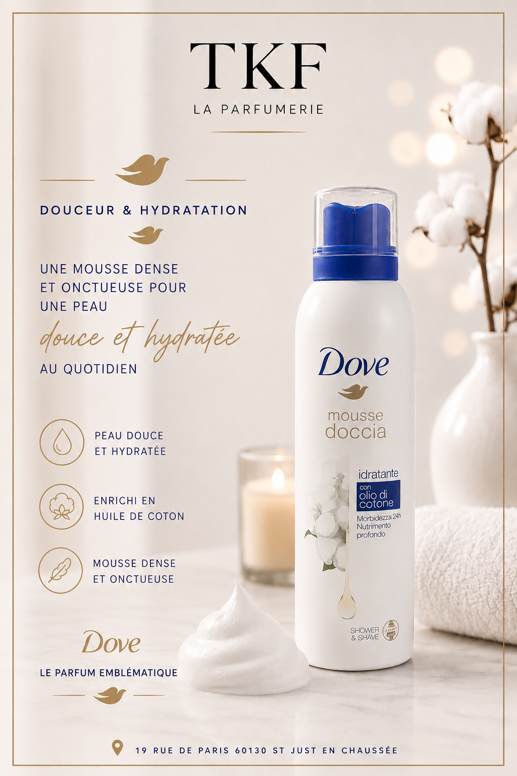 Dove Mousse de Douche