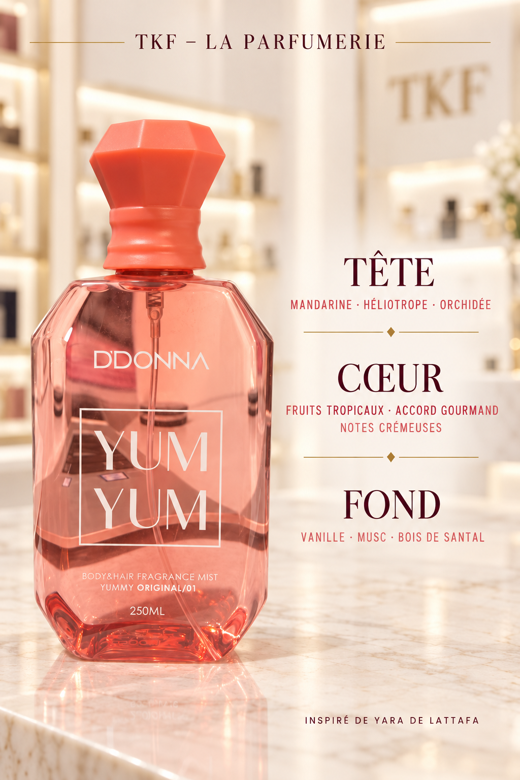 BRUMES PARFUMÉES YUM YUM – CORPS & CHEVEUX – 250 ML