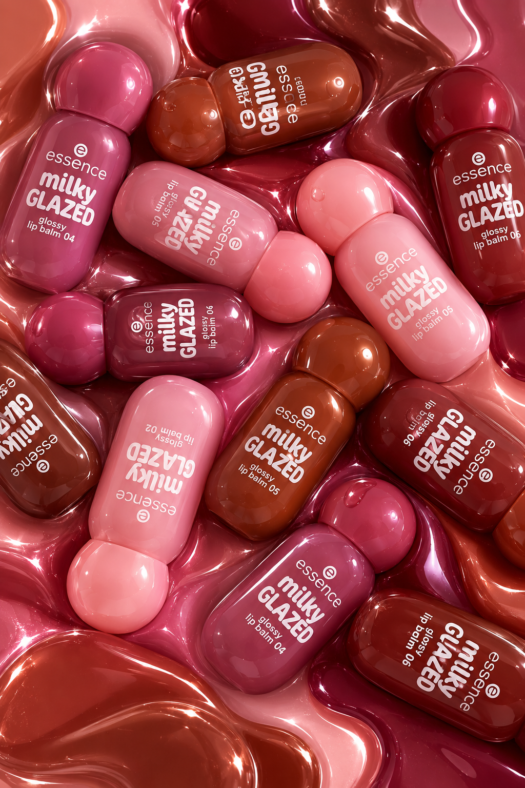 Essence Milky Glazed – Baumes à lèvres ultra glossy