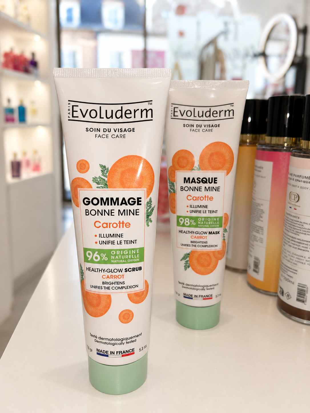 Lot Gommage+Masque à la carotte