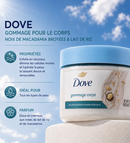 Dove Gommage Macadamia&Rice Milk