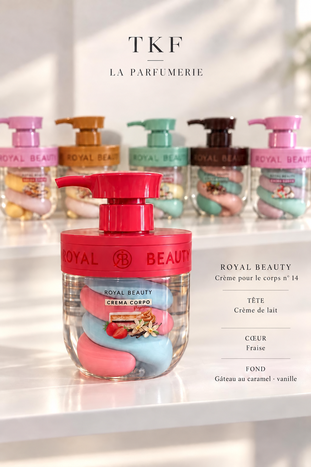 Crèmes corps Gourmandes 360ml Royal Beauty