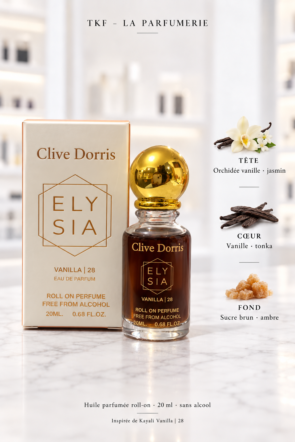 Huiles parfumées roll-on Clive Dorris – 20 ml
