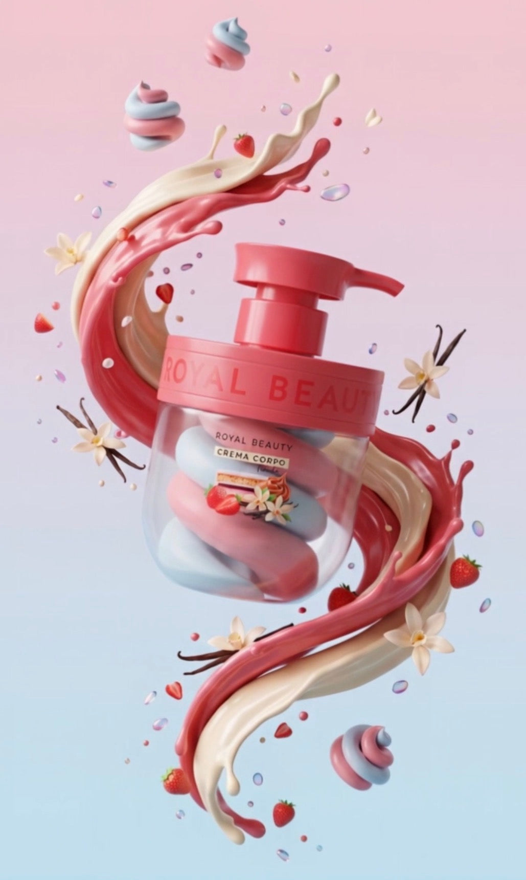 Crème corps Cheesecake gourmand 360ml Royal Beauty