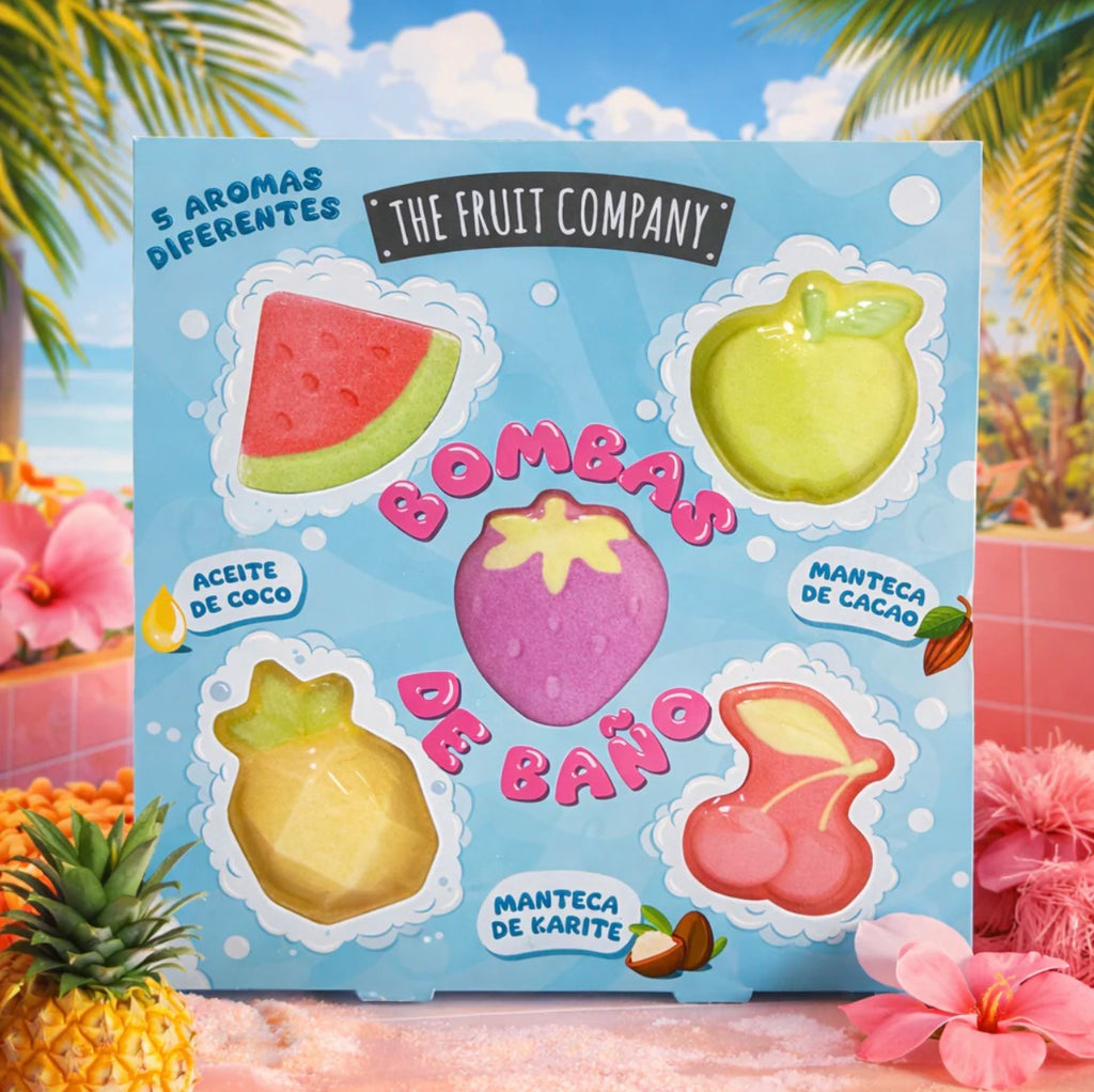 Coffret 5 Bombes de Bain Fruitées – The Fruit Company