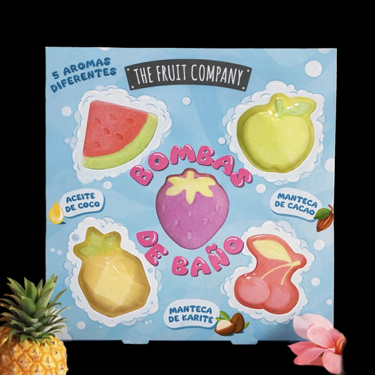Coffret 5 Bombes de Bain Fruitées – The Fruit Company