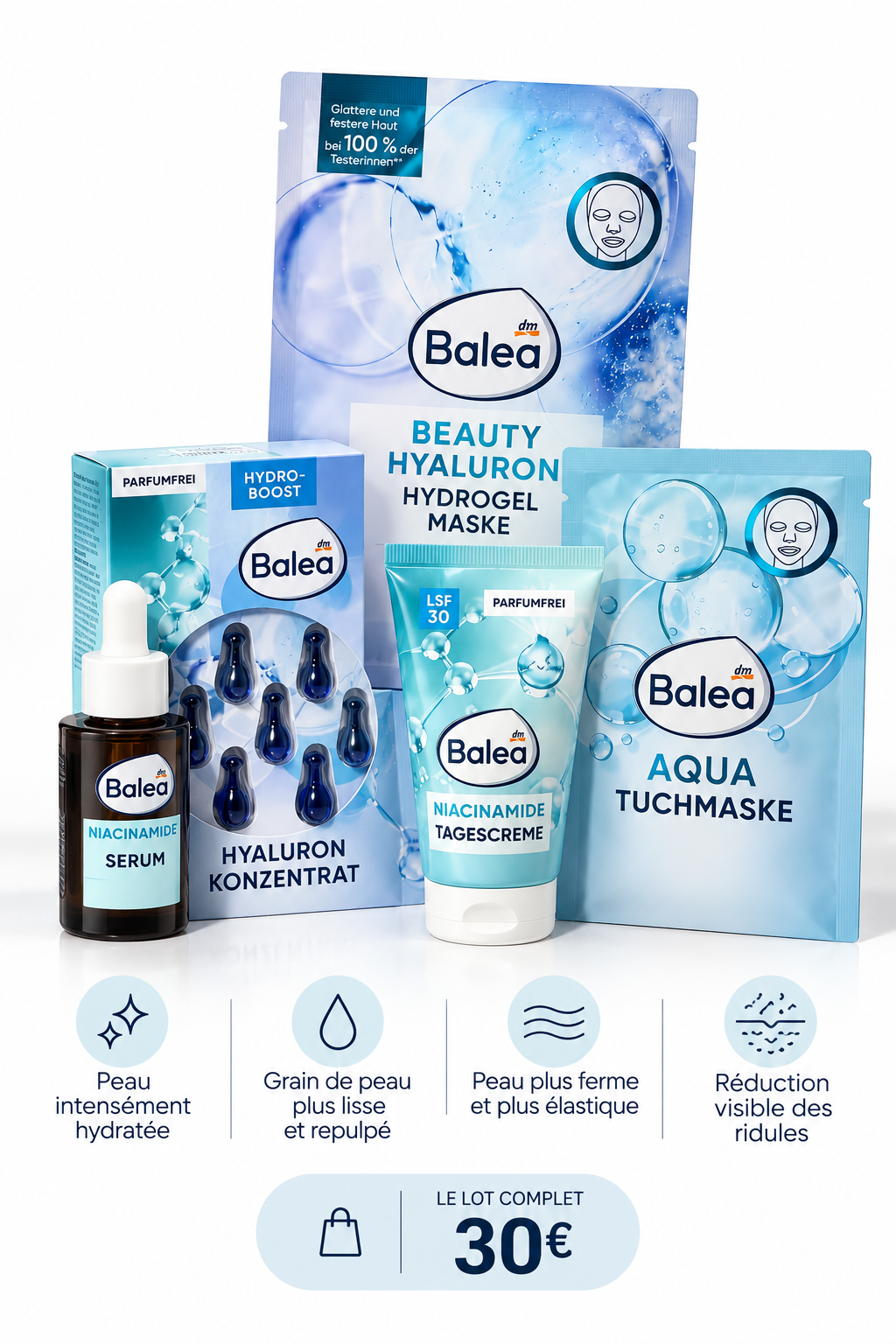 Gamme Hydratation & Acide Hyaluronique