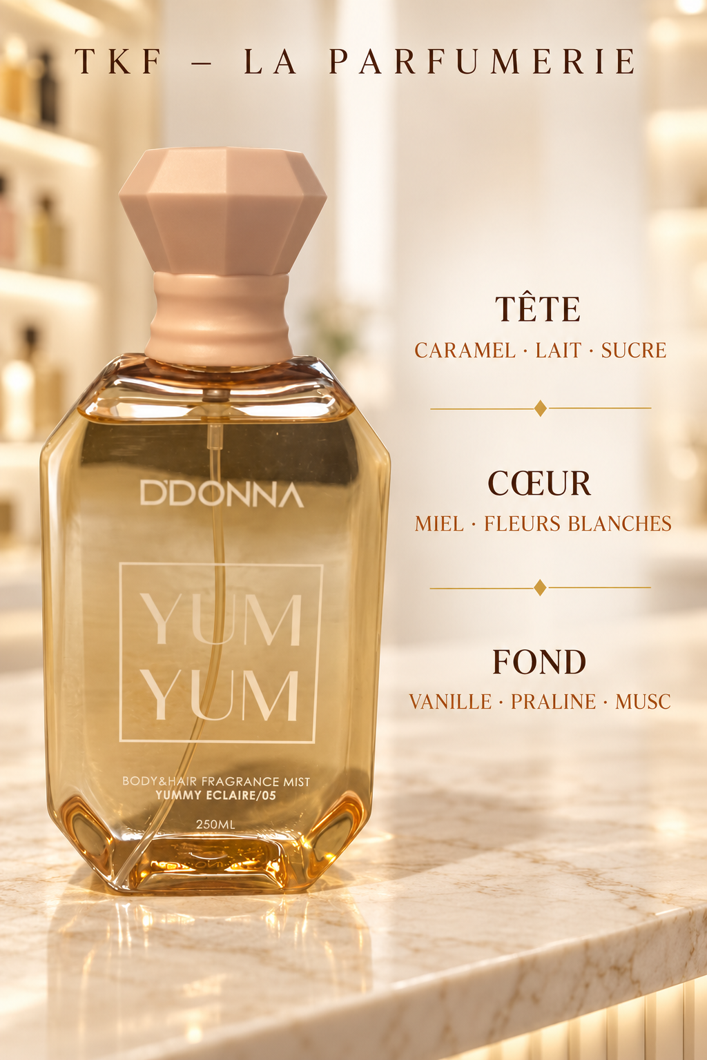 BRUMES PARFUMÉES YUM YUM – CORPS & CHEVEUX – 250 ML