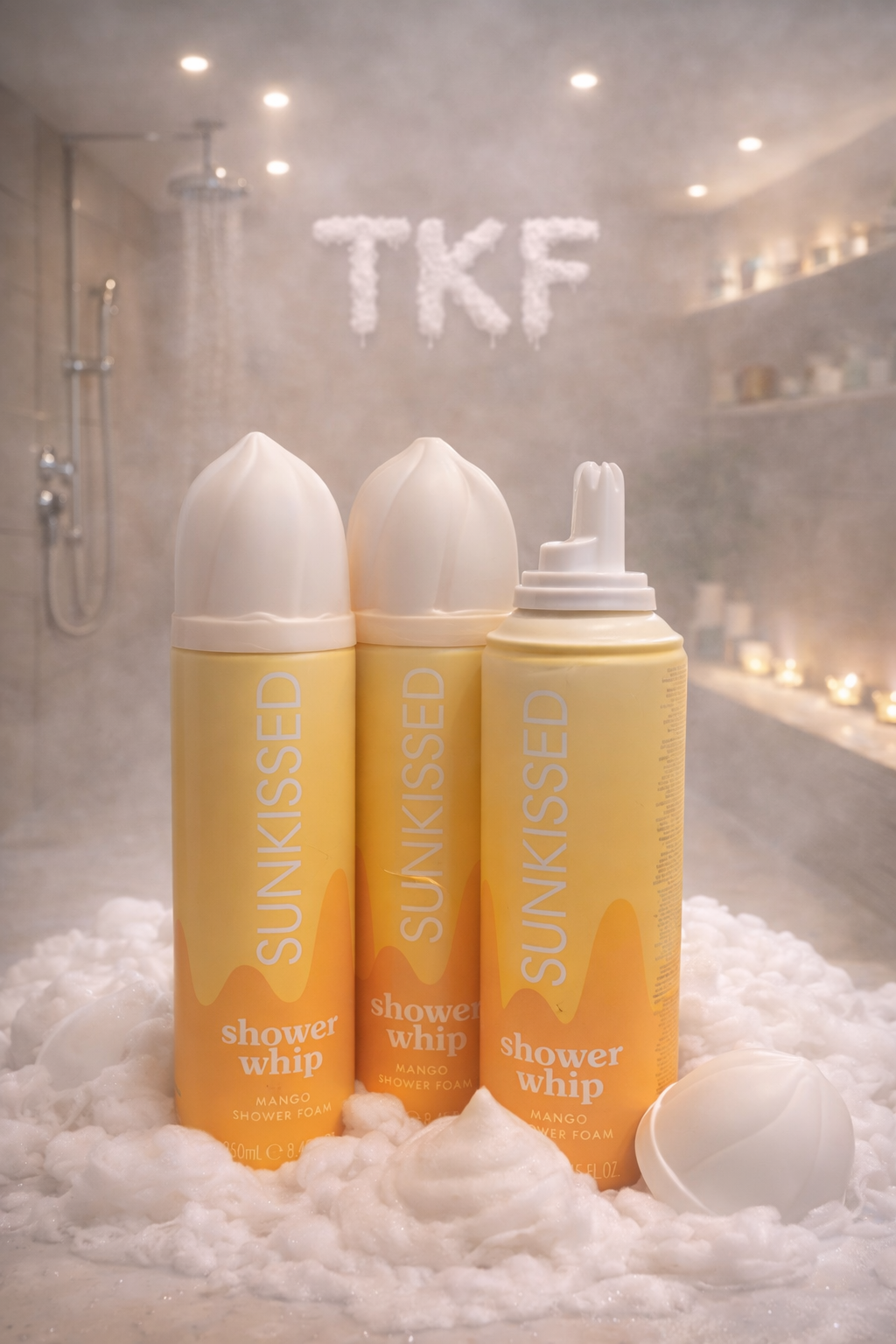 Sunkissed chantilly de douche parfumée